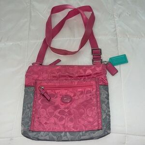Coach nylon adjustable crossbody